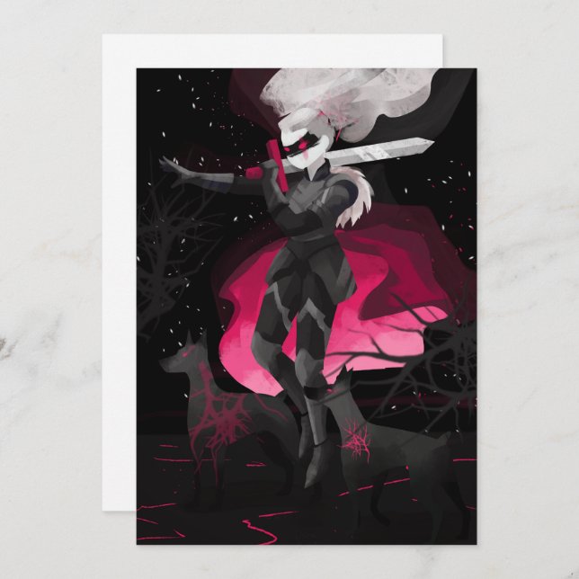 Cartão De Festividades O Guardião de seus Medos (Frente/Verso)