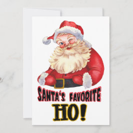 Cartão De Festividades O Ho Favorito do Papai Noel