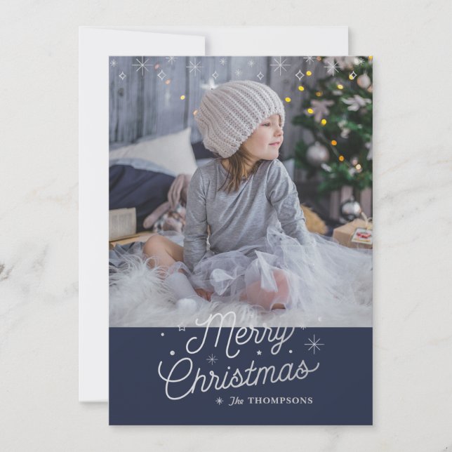 Cartão De Festividades O' HOLY NIGHT / Christmas Photo Card (Frente)