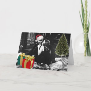 Cartão De Festividades O homem que ri do Natal com amor