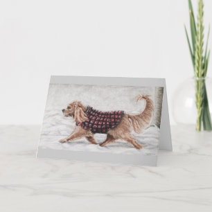 Cartão De Festividades O inverno anda primeiramente