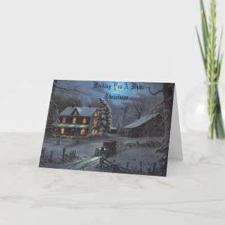 Cartão De Festividades O inverno em vovôs cultiva, desejando lhe um Ch