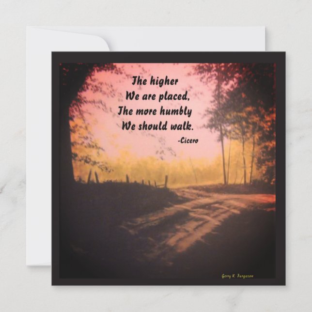 CARTÃO DE FESTIVIDADES O MAIS ALTO QUE SOMOS COLOCADOS CICERO (Frente)