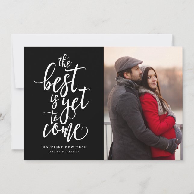 Cartão De Festividades O Melhor Ainda Está Para Vir Foto Ano Novo (Frente)