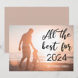 Cartão De Festividades O Melhor Para A Foto Minimalista Do Ano Novo