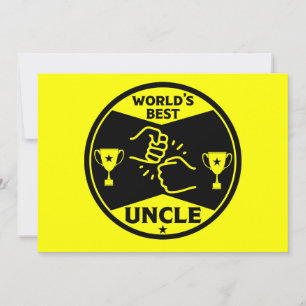 Cartão De Festividades O Melhor Tio do Mundo
