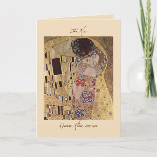 Cartão De Festividades O Namorados Beijo por Gustav Klimt 1907-08