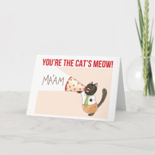 Cartão De Festividades O namorados de Miau do Gato