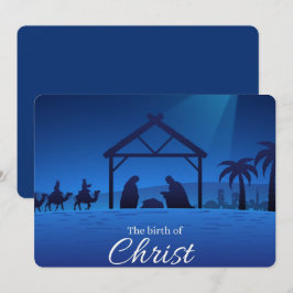 Cartão De Festividades O Nascimento de Cristo