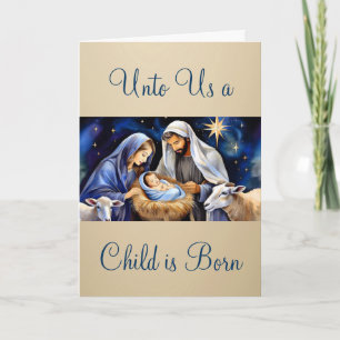 Cartão De Festividades O Nascimento do Menino Jesus Cumprimentos de Natal