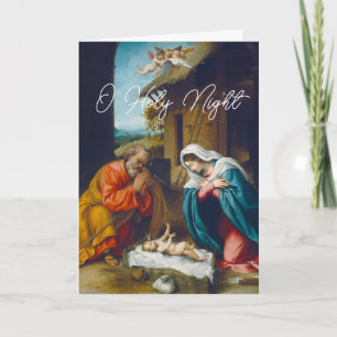 Cartão De Festividades O Nascimento do Menino Jesus Saudações de Natal