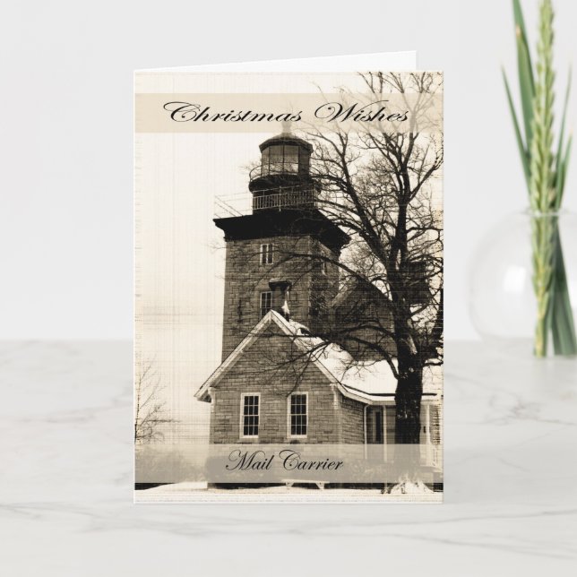 Cartão De Festividades O Natal Deseja O Correio (Frente)