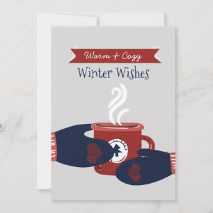 Cartão De Festividades O Natal do Café mais quente