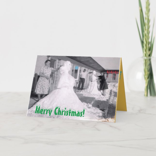 Cartão De Festividades O Natal é divertido para todos (Frente)