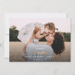 Cartão De Festividades O Natal é Dourado   Fotografia do cheio Ivory Mod