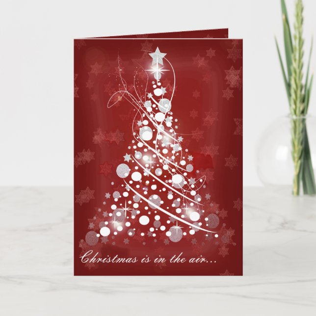 Cartão De Festividades O Natal está no ar... (Frente)