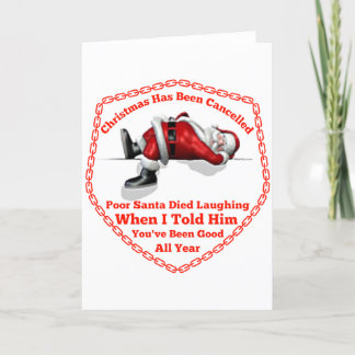 Cartão De Festividades O Natal Foi Cancelado