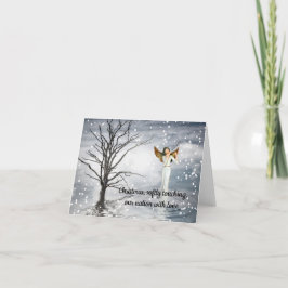 Cartão De Festividades O Natal toca nossa nação com amor