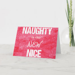 Cartão De Festividades O Naughty é o NOVO Nice