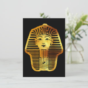 Cartão De Festividades O Ouro egípcio Tutankhamun Mask