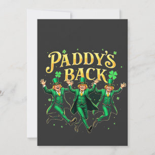Cartão De Festividades O Paddy está de volta com o apoio engraçado ao Tru