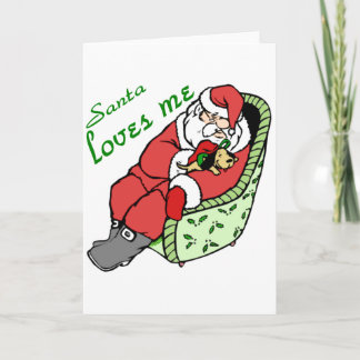 CARTÃO DE FESTIVIDADES O PAPAI NOEL AMA-ME