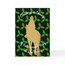 O papai noel do Natal estaria montando