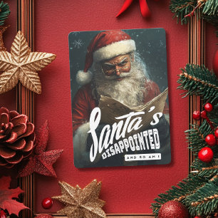 Cartão De Festividades O Papai Noel está desapontado e eu também Engraça