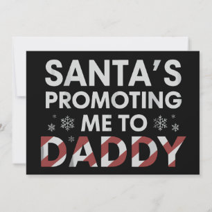 Cartão De Festividades O Papai Noel Está Me Promovendo a Papai Noel Novo