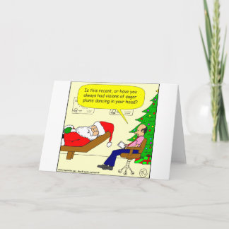 Cartão De Festividades o papai noel x30 fala a seu terapeuta - desenhos
