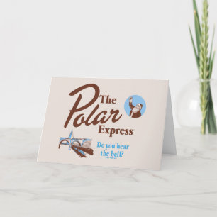 Cartão De Festividades O Polar Express "Você Ouve O Sino" Retro