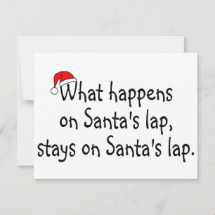 Cartão De Festividades O Que Acontece No Santas Lap Fica No Santas Lap 2