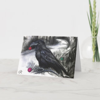 Cartão De Festividades O Raven desceu para a temporada