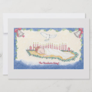 Cartão De Festividades O Rei Recém-Nascido