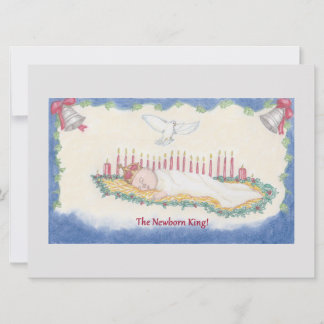 Cartão De Festividades O Rei Recém-Nascido