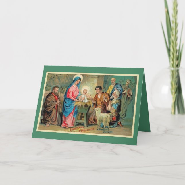 Cartão De Festividades O rei recém-nascido (Frente)