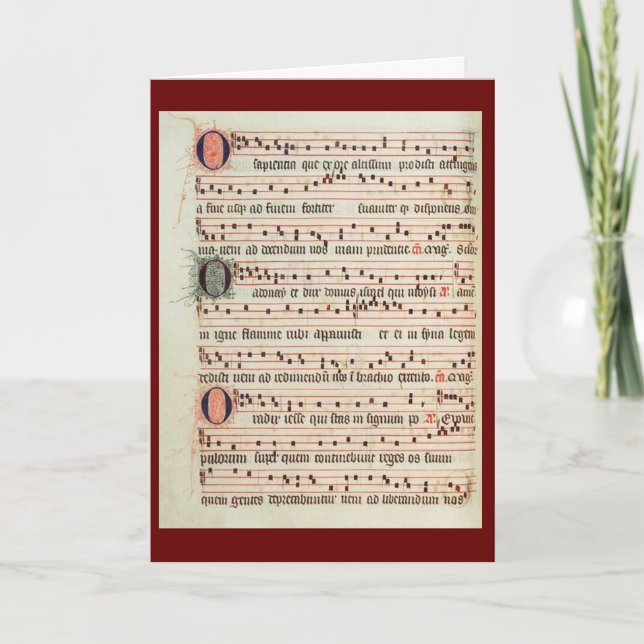 Cartão De Festividades O Sapientia music (Frente)