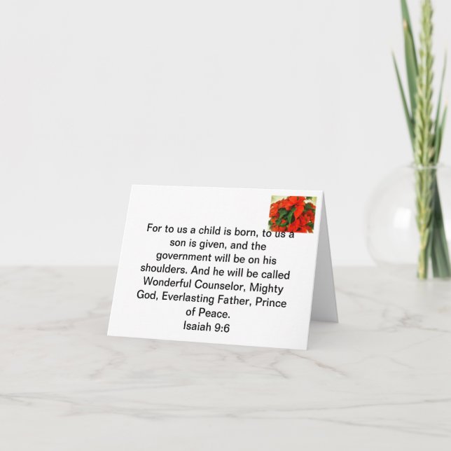 Cartão De Festividades O significado do Natal (Frente)