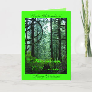 Cartão De Festividades O Tannenbaum, O Tannenbaum