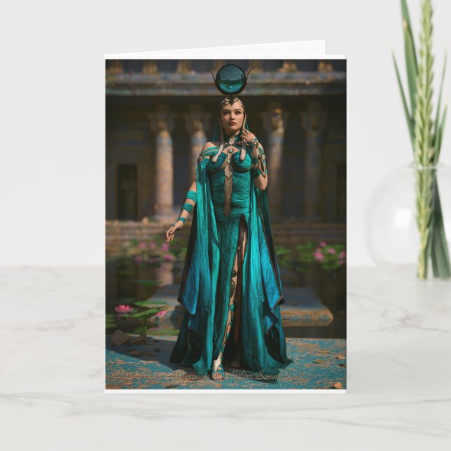 Cartão De Festividades O Templo Isis (Frente)