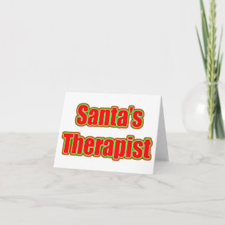 Cartão De Festividades O terapeuta do papai noel