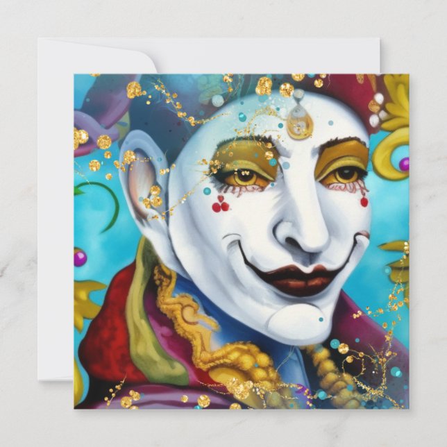 Cartão De Festividades O Tolo (Frente)