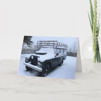 Cartão De Festividades O trenó alternativo do papai noel