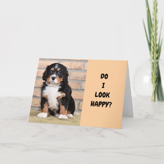 CARTÃO DE FESTIVIDADES O TRISTE ESQUECI-ME DE "SEU ANIVERSÁRIO" (Frente)