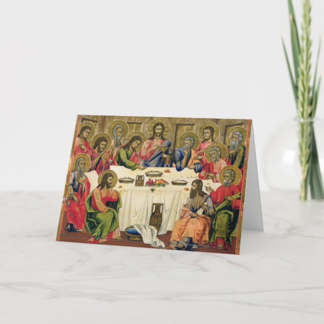 Cartão De Festividades O último jantar (Frente)