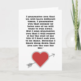 Cartão De Festividades O único que você sabe o caminho para o meu coração