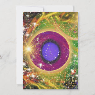 Cartão De Festividades O Universo