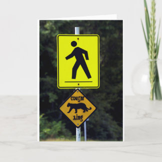 Cartão De Festividades O Venha Todos Os Ye Cougars...