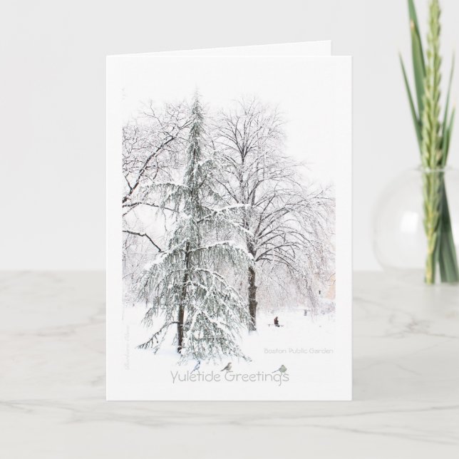 Cartão De Festividades O verdadeiro "presente" é a presença: Holiday Yule (Frente)