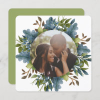 O Verde Azul Personalizado do Natal Deixa a Photo 